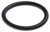 Czarny gumowy O-ring o wymiarach 12.1x1.6 mm, idealny do kosiarki Husqvarna LB 448iV, na płaskim tle, ukazujący gładką powierzchnię i równy kształt.
