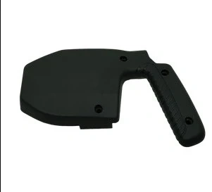 Czarny wspornik uchwytu do kosiarki LC 53E z tworzywa, z ergonomiczną rączką i widoczną strukturą powierzchni, przeznaczony do mocowania uchwytu, na gładkim tle, ujęcie frontalne.