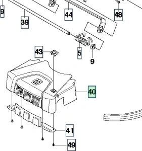 Osłona przednia kosiarki LC 53E e Husqvarna