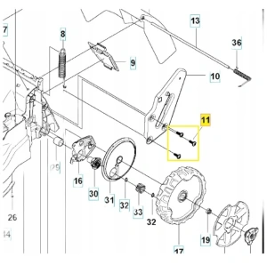 Śruba kosiarki LC 353VE Husqvarna