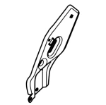 Wspornik uchwytu lewy kosiarki LC 551VQ Husqvarna