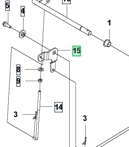 Łącznik ridera RC318T Husqvarna