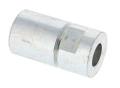 Tuleja ridera RC318T Husqvarna w metalicznym, srebrnym wykończeniu, cylindryczny kształt z jednym otworem. Widok z boku, ukazujący gładką powierzchnię oraz szwy. Produkt o zastosowaniu w maszynach ogrodniczych.