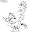 Pierścień zaciskowy Husqvarna WB 53S, metalowy, czarny, okrągły, z detalem mocowania zapewniającym stabilność. Produkt na białym tle, bez dodatkowych akcesoriów.