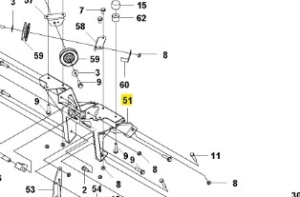 Wspornik ridera RC318T Husqvarna