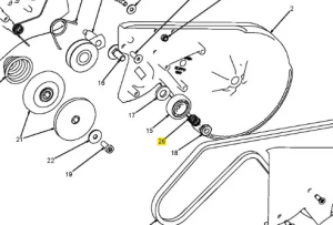 Sprężyna kosiarki WB 53S e Husqvarna