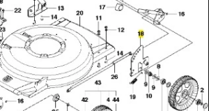 Tarcz podziału zestaw kosiarki WB 53S e Husqvarna