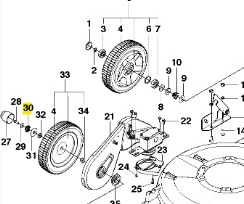 Sprężyna kosiarki WB 53S e Husqvarna
