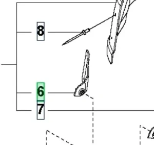 Zawias ridera R213C Husqvarna