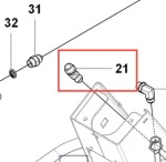 Mocowanie rury ridera R418Ts Husqvarna
