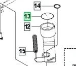 Uszczelnienie ridera R213C Husqvarna