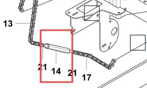 Sprzączka ridera R418Ts Husqvarna