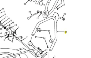 Uchwyt kosiarki WB 53S e Husqvarna