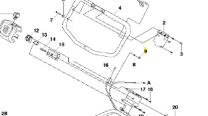 Nakrętka korka kosiarki LC 53E e Husqvarna