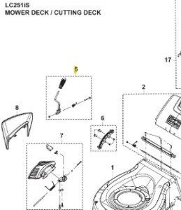 Uchwyt. zestaw kosiarki LC 251iS  Husqvarna