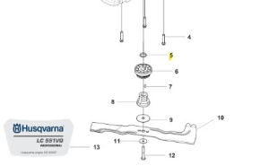 Tuleja kosiarki LC 551VQ Husqvarna