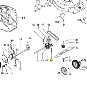 Prowadnik pasa kosiarki LC 351V Husqvarna