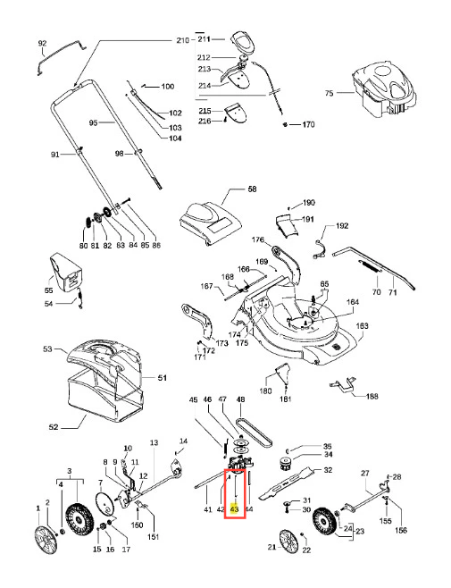 Prowadnik pasa do kosiarek LC 351V Husqvarna, w kolorze szarym, wykonany z tworzywa sztucznego. Ujęty w zbliżeniu, pokazujący otwory montażowe. Produkt leżący, z widocznymi detalami mocującymi. Tło białe, co podkreśla jego kształt i funkcję.