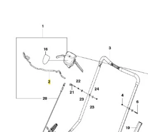 Pałąk kosiarki LC 348V Husqvarna
