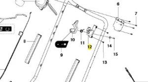 Sprężyna skrętna kosiarki LC 353VI Husqvarna