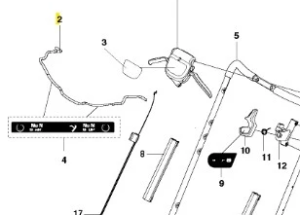 Pałąk bbc kosiarki LC 353VI Husqvarna