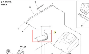 Osłona kosiarki LC 551VQ Husqvarna