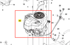 Silnik ridera R418Ts Husqvarna