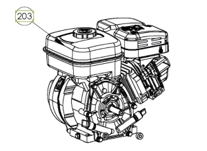 Silnik r210 wertykulatora S 500 PRO Husqvarna
