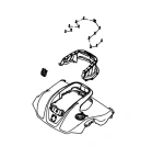 Osłona złożenie wertykulatora Model S 138i bez akumulatora i ładowarki Husqvarna