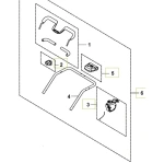 Zespół uchwytu wertykulatora Model S 138i bez akumulatora i ładowarki Husqvarna