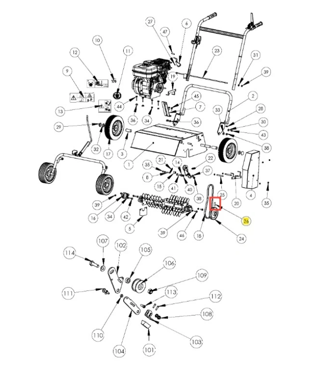 Węże wertykulatora S 500 PRO Husqvarna, w kolorze metalicznym, z wytrzymałego tworzywa. Widok z boku, pokazujący szczegóły konstrukcyjne i uchwyty. Ułożone na białym tle, podkreślające ich przeznaczenie w ogrodnictwie.