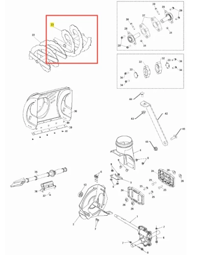 Świder odśnieżarki ST 230P Husqvarna z widocznymi spiralnymi ostrzami w kształcie łuku, metalowa konstrukcja, kolor srebrny, umieszczony w pozycji leżącej. Szczegóły obejmują wcięcia na końcach, umożliwiające efektywne usuwanie śniegu.