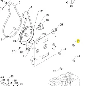Śruba do odśnieżarki ST 230P Husqvarna, metalowa, o okrągłym kształcie, w kolorze srebrnym. Z widocznymi gwintami i główką, umieszczona na białym tle. W opakowaniu na zestawie części do odśnieżarki.