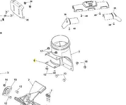 Płyta odśnieżarki ST 327P marki Husqvarna, z jasno widocznym numerem katalogowym. Wykonana z metalu, z delikatnymi detalami montażowymi. Ukazana z góry, w kontekście części zamiennych, na neutralnym tle. Widoczne mocowania i otwory do montażu.