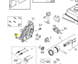 Korek spustowy oleju odśnieżarki ST 327P Husqvarna