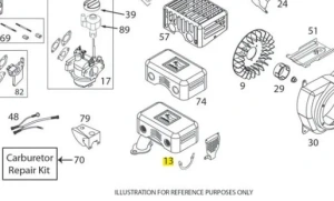 Zespół tłumika odśnieżarki ST 230P Husqvarna