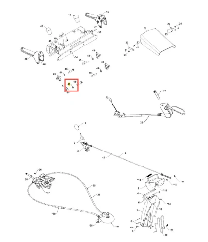 Podkładka odśnieżarki ST 327P Husqvarna, metalowa z wykończeniem matowym, z uchwytami po bokach. Ujęcie z góry, z widocznym logo Husqvarna. Elementy montujące oraz detale konstrukcyjne są także widoczne. Tło białe, co podkreśla produkt.