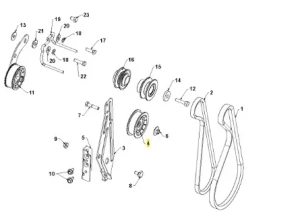 Koło pasowe odśnieżarki ST 327P Husqvarna