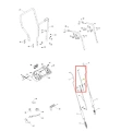 Drążek odśnieżarki ST 327P Husqvarna w kolorze metalicznym, z prostym, mocnym kształtem. Widoczny fragment ujęcia w zbliżeniu, pokazuje jego mocowania i detale konstrukcyjne. Tło jasne, co podkreśla produkt. Idealny do odśnieżania.