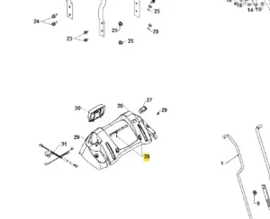 Śruba odśnieżarki ST 327P Husqvarna