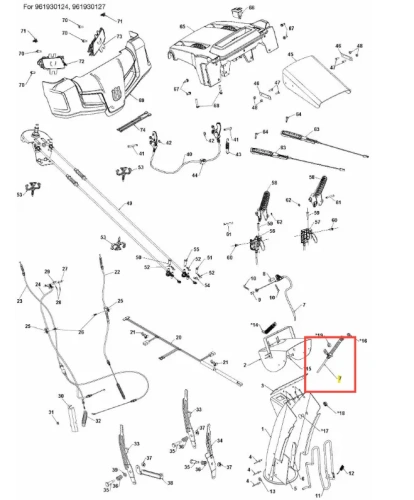 Przewód odśnieżarki ST 327 Husqvarna w kształcie prostokąta, metalowy z czarną osłoną, z widocznym logo. Ujęcie frontalne, produkt leży na białym tle. Istotna długość przewodu sugerująca zastosowanie w odśnieżaniu.