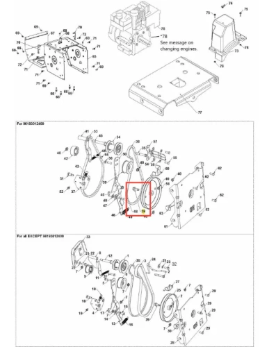 Śruba odśnieżarki ST 327 Husqvarna, metalowa z gwintem, w kolorze srebrnym. Widoczna z boku w ujęciu na prost, z dobrze zachowaną powierzchnią. Produkt przeznaczony do montażu w mechanizmach odśnieżarki. Tło białe, co podkreśla detale śruby.