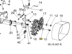 Płytka odległościowa odśnieżarki ST 427T Husqvarna