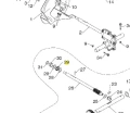 Łożysko odśnieżarki ST 276EP Husqvarna, wykonane z metalu, w kolorze srebrnym. Widoczny detal z oznaczeniem 29 i elementy montażowe. Przedstawione w układzie rzędowym, doskonale widoczny zbliżony widok na komponenty oraz ich rozmieszczenie.