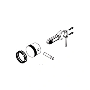 Zespół tłoka odśnieżarki ST 131 Husqvarna
