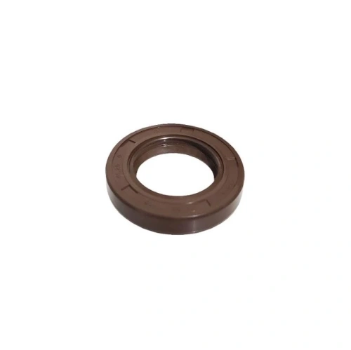 Zestaw brązowych, okrągłych uszczelek do odśnieżarki ST 131 Husqvarna, z oznaczeniami na krawędzi. Uszczelki mają gładką powierzchnię i wewnętrzny otwór, gotowe do montażu. Produkt na białym tle, widok z góry.