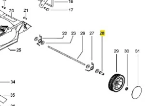 Tuleja kosiarki LB 146 Husqvarna