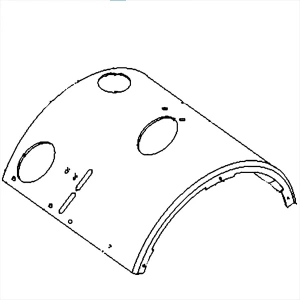 Osłona zęba kultywatora TR 430 Husqvarna