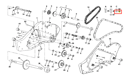 Nakrętka kultywatora TR 530 Husqvarna, metalowa, okrągła, o średnicy około 4 cm, z wyraźnymi oznaczeniami. Widoczna z boku, w kontekście zestawienia z innymi elementami. Tło proste, białe, podkreślające detal produktu.