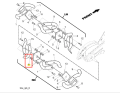 Nakrętka koronowa samohamowna kultywatora TR 530 Husqvarna, metalowa, w kształcie cylindrycznym z widocznymi otworami do mocowania. Widok z przodu, przedstawiający szczegóły konstrukcyjne, z oznaczeniem numeru 6 na rysunku.